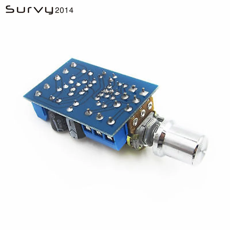 TDA2822M Mini 2.0 Channel 2*1W Stereo Audio Power Amplifier Board DC 5V 12V CAR Volume Control Potentiometer Module