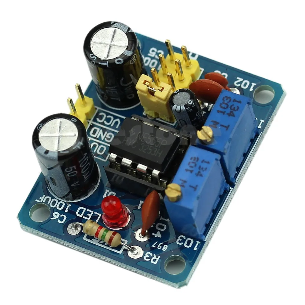 

NE555 Duty Cycle and Frequency Adjustable Square Wave Module DIY Kit
