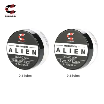 

2pcs/pack Original Coilology Twisted Messes Alien Coil with Optional 0.13ohm/ 0.14ohm Ni80 Coil for RDA/ RTA/ RDTA DIY Coil