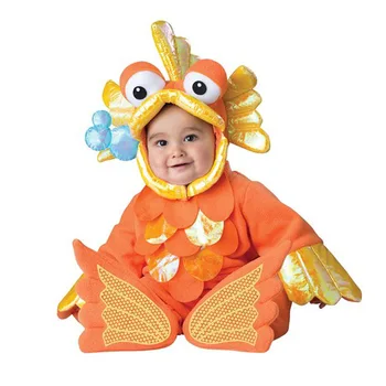 

Toddler Golden Fish Animal Cosplay Costume For Kids Jumpsuit Party Show