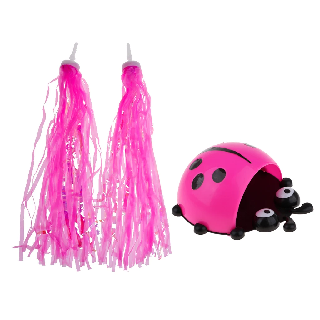 Bicycle Plastic Bag Kids Children Bike Scooter Front Basket with Handle Tassels for Boys Girls Gifts Cycling Accessories