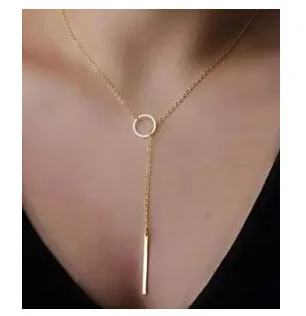 Женское простое металлическое ожерелье круглое с сердечками 2018|designer necklace|fashion