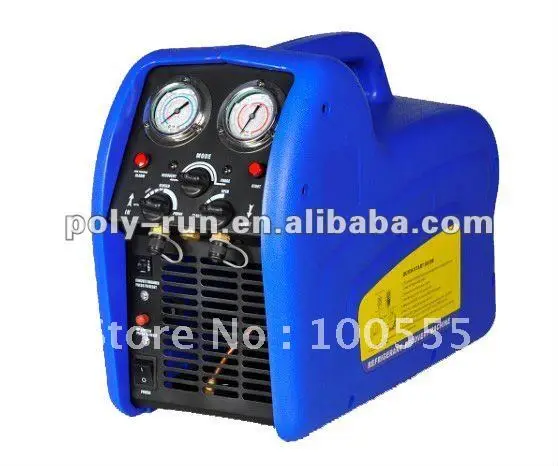 Portable Auto Refrigerant Recovery Recycling Machine / Unit with oil less compressor RECO250S-in