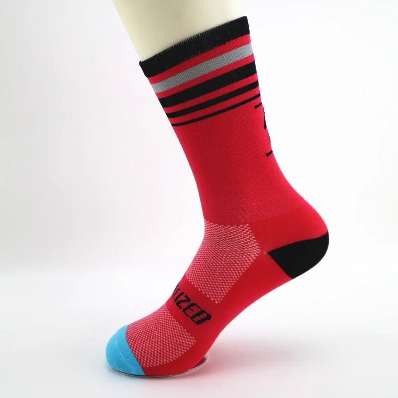 Брендовые Новые мужские и женские спортивные велосипедные носки для верховой езды дышащие яркий баскетбольный Пешие альпинистские носки