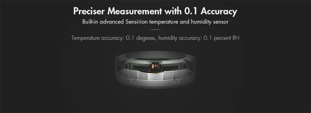 Xiaomi Smart Thermostat Accuracy Indoor Temperature and Humidity Monitor- White