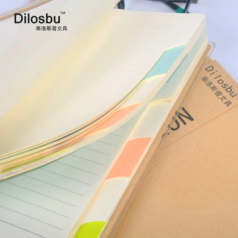 Чехол для ноутбука Dilosbu A5 с крафт покрытием закладки дневные заметки 12 категорий