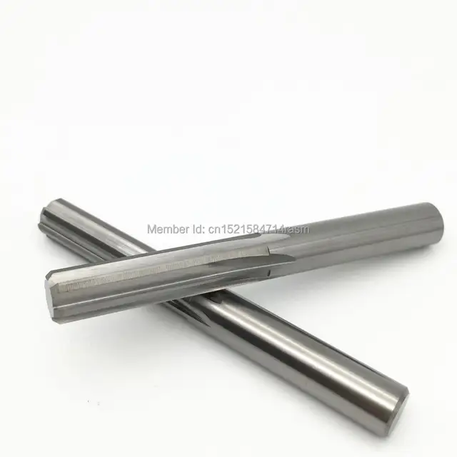 KLOT 2pcs Solid Carbide Chucking Reamer 3.1 3.2 3.3 3.4 3.5 3.6 3.7 3.8 3.9 4 4.05mm H7/H8/H9 Straight Flute HRC50
