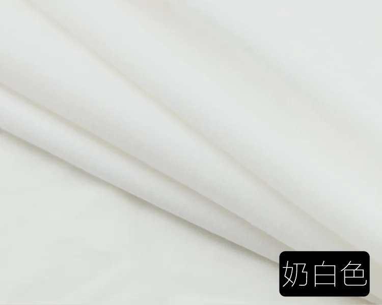 50*180 см хлопчатобумажная эластичная Весенняя и летняя хлопчатобумажная трикотажная ткань средней толщины для футболок, ткани для одежды - Цвет: Белый