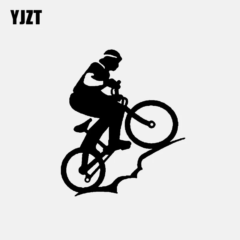 YJZT 11 3*13 4 см Trail Run Cyclist украшение автомобиля моделирование стикер аксессуары