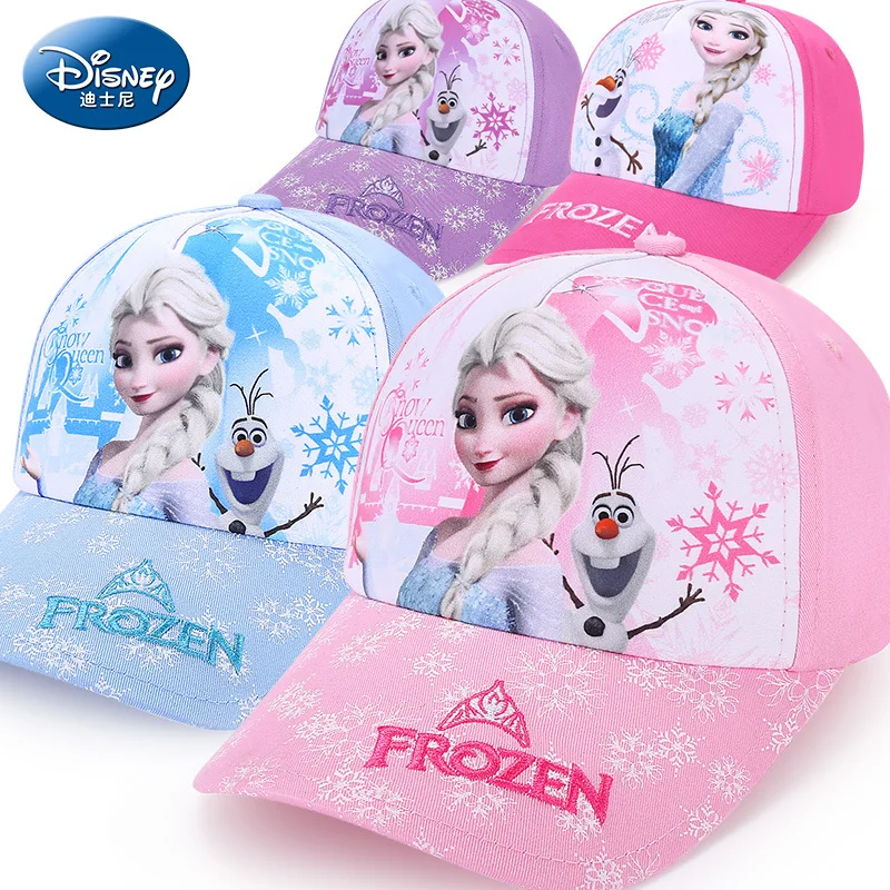 

Disney children hat frozen girl cap fashion cartoon kids hat outdoor wear cotton Adjustable breathable Visor Shade Baseball caps