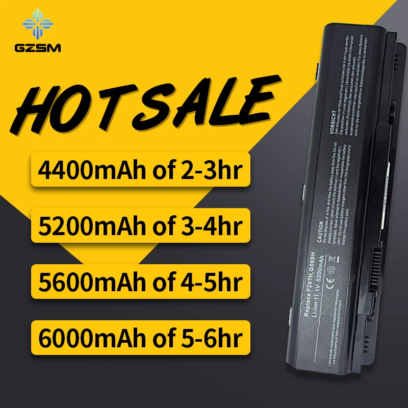 Аккумулятор для ноутбука GZSM Dell Vostro 1014 1015 1088 A840 A860 Inspiron 1410 F286H F287F F287H G066H PP37L PP38L R998H 451