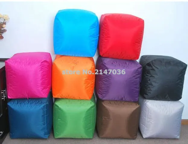 Foldable Ottoman , square orange bean bag ottoman and footstool , outdoor waterproof kids chair Foldable Ottoman , square orange bean bag ottoman and footstool , outdoor waterproof kids chair