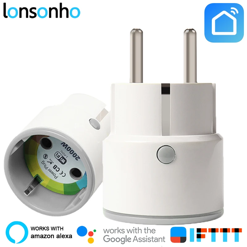 Lonsonho Smart Plug Wifi Smart Socket Outlet Korea EU Plug 10A 2000W Works With Google Home Mini IFTTT Alexa Smart Life Lonsonho Smart Plug Wifi Smart Socket Outlet Korea EU Plug 10A 2000W Works With Google Home Mini IFTTT Alexa Smart Life