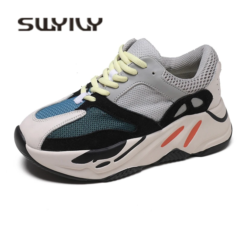 EXCARGO Women Sneakers Platform Grey Purple Shoes Sneakers For Woman 2019 Spring/new Female Casual Shoes Sneaker Black Woman 40