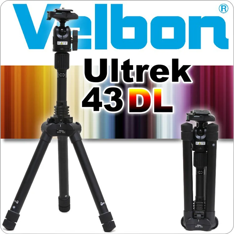 Velbon Ultrek UT-43DL алюминиевый штатив с QHD-53D шаровой головкой комплект