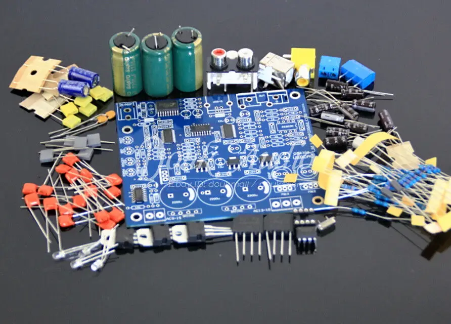 DIY kit CS8416+CS4398 DAC board with USB coaxial 24/192K AC15V 32K 192K
