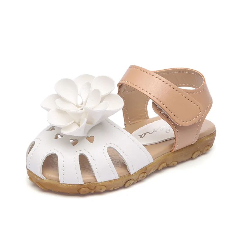 

Children's shoes sandals hollow out girls sandals summer sandals soft sole big flower princess sandals size 21-30 for 1-6Years