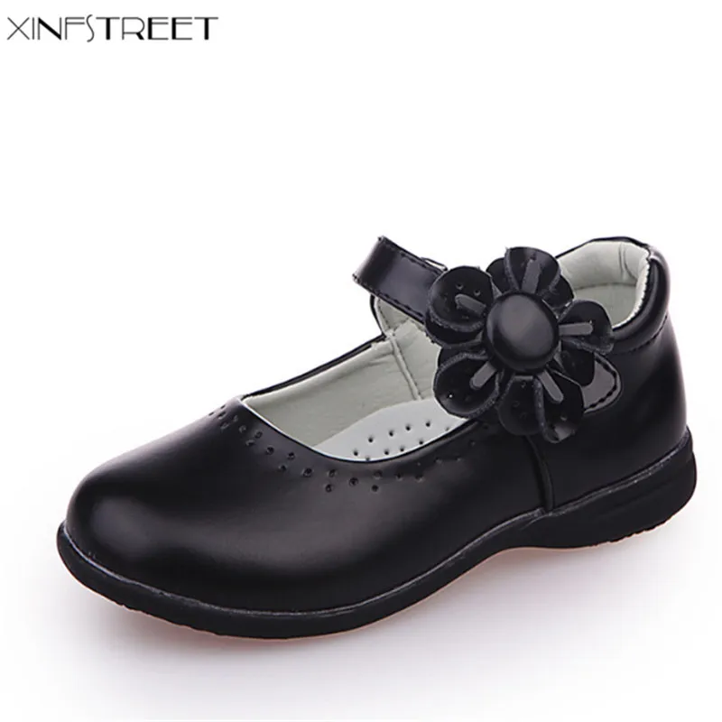 Xinfstreet Girls Shoes Leather Flower Nice Children Princess Shoes Girls...
