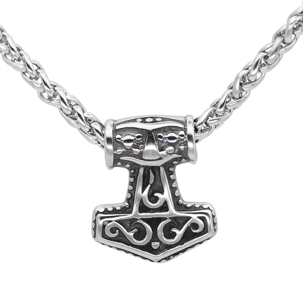 Skull Charms For Jewelry Making Viking Small Tiny Thor's Hammer
