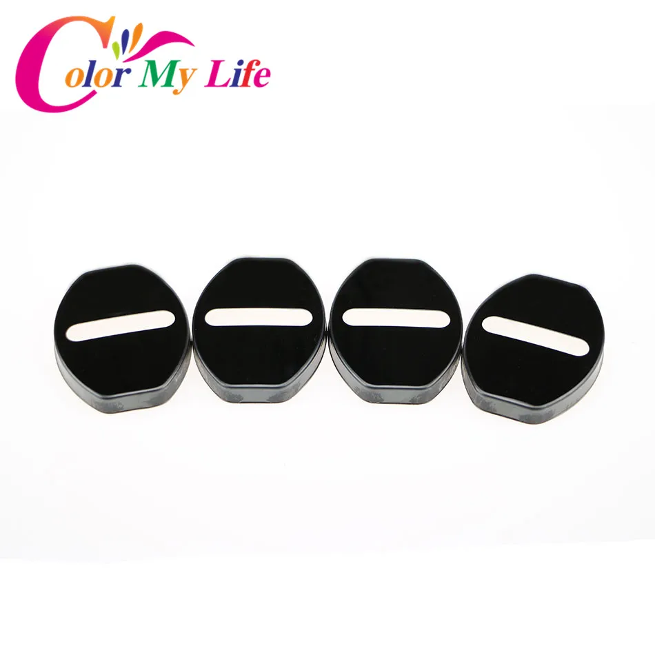 

Color My Life Car Styling Car Door Lock Cover Protector Sticker For VW GOLF 5 6 7 Tiguan POLO CC Passat B5 B6 New Jetta Magotan