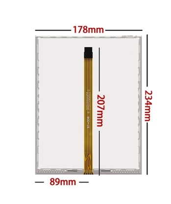 Новый AMT2507 AMT 2527 10,4 дюйма 234*178 5 проволочное сопротивление плоская вязальная машина сенсорная панель стекло