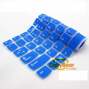 blue Защитный чехол для клавиатуры кожаный силикон для Dell Inspiron 15Cr 15Mr Inspiron 15 5000 Us раскладка клавиатуры - Цвет: blue