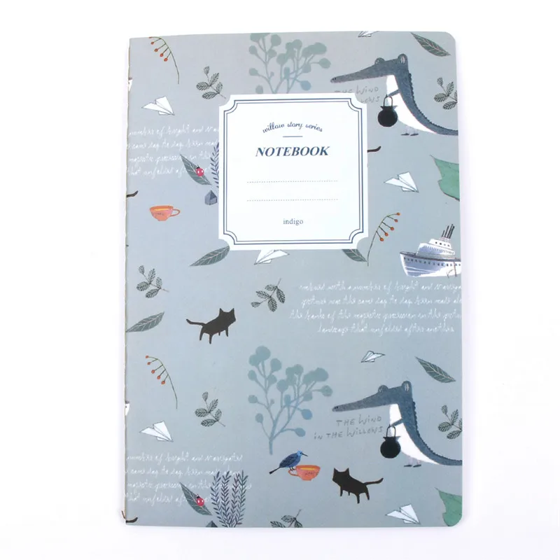 Блокнот формата А5 с милым природным животным растением, 32 страницы, дневник, дневник, офисные школьные принадлежности