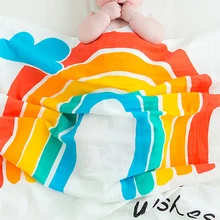 Best Price Newborn Swaddle baby blankets Cover for stroller Crib Bed Sheet cotton Rainbow Printing soft Swaddling BMT002 Best Price Newborn Swaddle baby blankets Cover for stroller Crib Bed Sheet cotton Rainbow Printing soft Swaddling BMT002