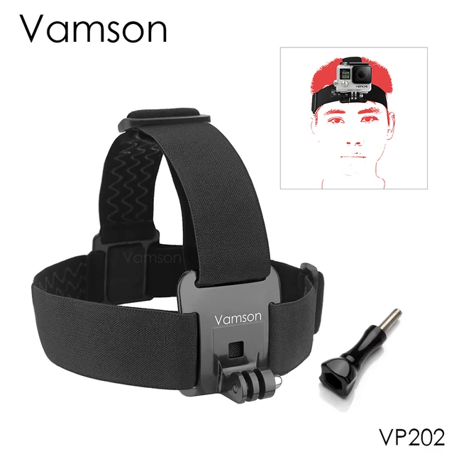 Vamson Head Strap for Gopro hero 10 9 8 7 Accessories Head Belt Strap Mount Adjustable for Gopro Hero 7 6 5 4 for SJCAM VP202 1