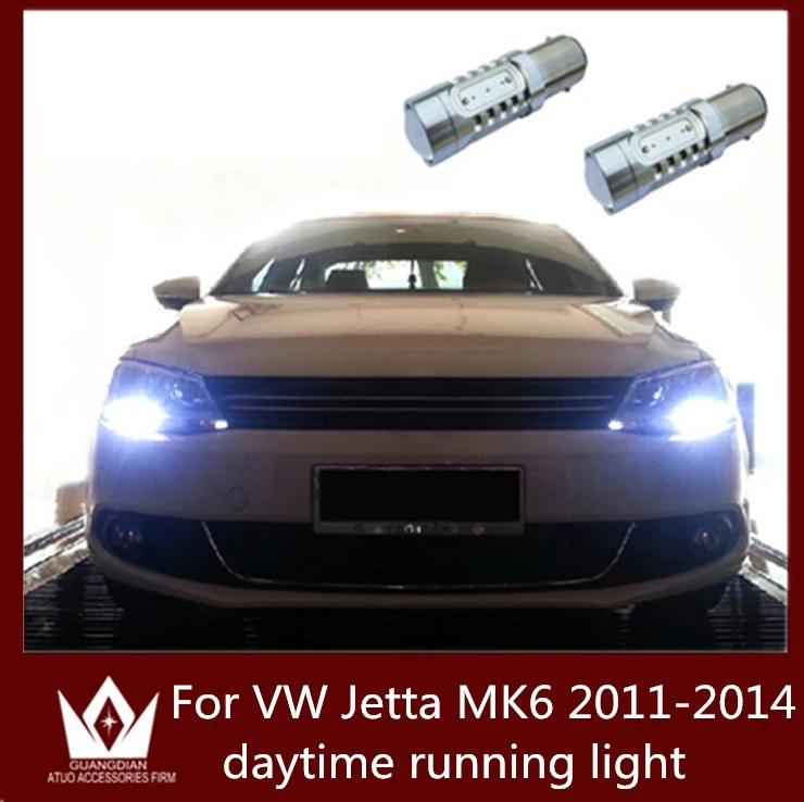 

Guang Dian Fit for VW Jetta MK6 LED 2011-2014 DRL Driving Daytime Running Day Fog Lamp Light 1156 ba15s p21w high power 7.5w
