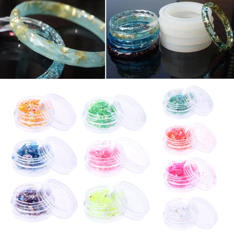 

Glitter Shell Paper Decoration Silicone Resin Mold Jewelry Making Tool