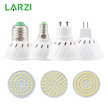 LARZI E27 E14 MR16 GU10 лампада светодиодный лампы 110 В 220 Bombillas Светодиодный светильник Точечный светильник 48 60 80 светодиодный 2835 SMD Lampara точечный светильник