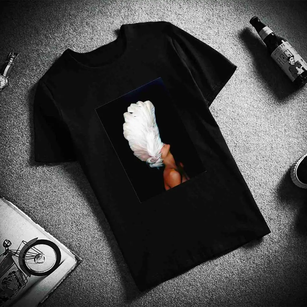 Skipoem забавная футболка птицы бабочка перо хлопковая Футболка с круглым вырезом размера плюс короткий рукав Брендовая женская футболка Femme - Цвет: 10