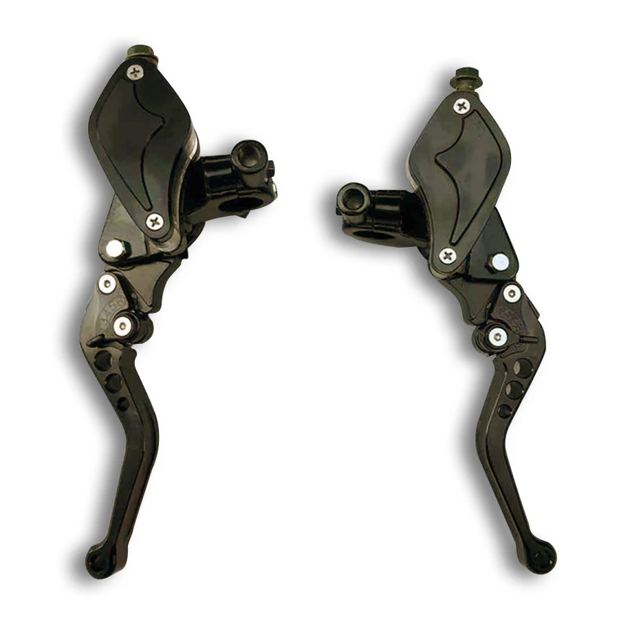 

1pair Universal 7/8" 22mm Motorcycle Master Cylinder Reservoir Hydraulic Brake Clutch Lever Black
