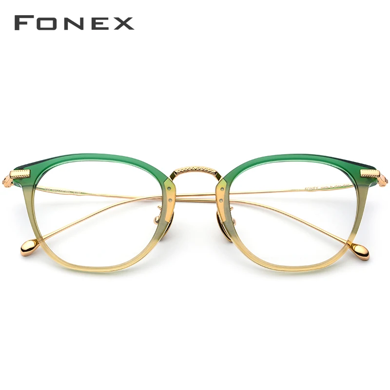 US $42.84 Fonex Pure B Titanium Optical Glasses Frame Men Vintage Prescription Eyeglasses Women Retro Round Myopia Spectacles Eyewear 839