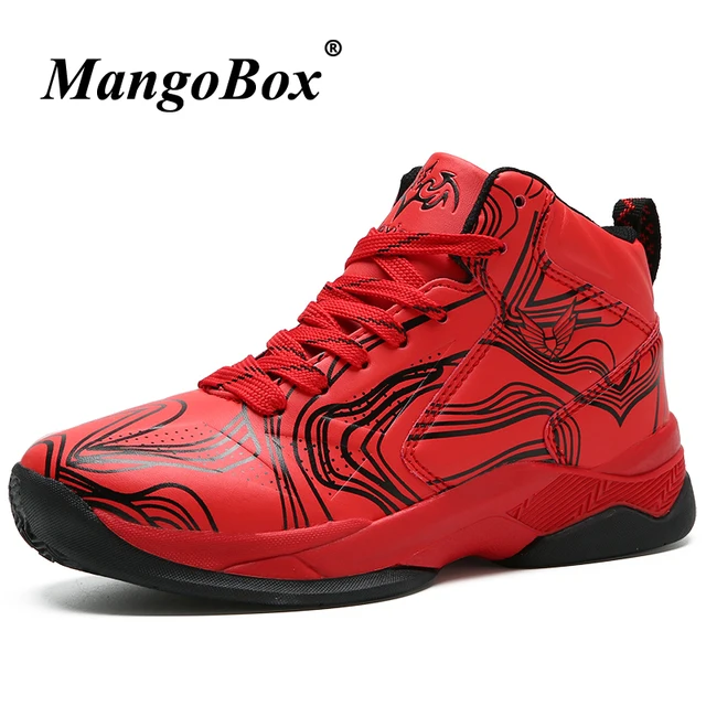 red youth basketball shoes