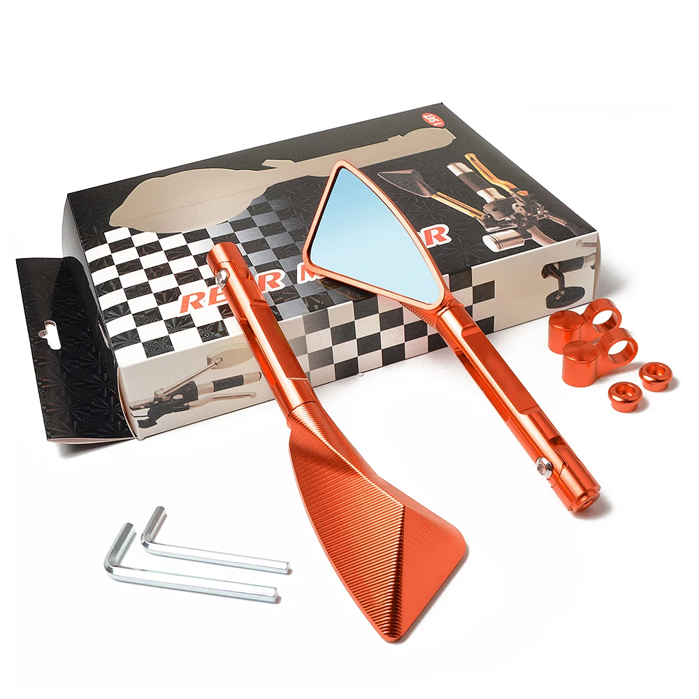 

Universal Motorcycle CNC Side Mirror Rearview Scooter Rear Mirrors For Kawasaki ZX-9 ZX-9R ZX-500R ZR-10R ZR-6R ZR-750