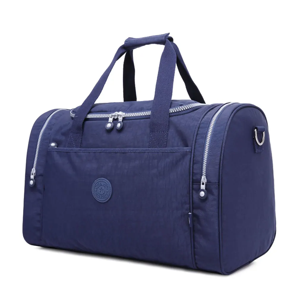 

Wash Nylon Multi Pocket Travel Weekender Bag Lightweight Shoulder Duffel Bag Ourdoor Top-handle Bag Women Waterproof luggage B