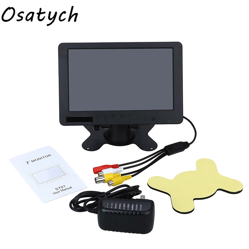 New Car Color LCD Display with Speaker Reversing Display BNC / AV Input 7inch Screen New Car Color LCD Display with Speaker Reversing Display BNC / AV Input 7inch Screen