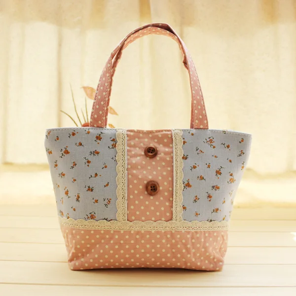 Summer Lace Portable Small Cloth Gentlewomen Fabric Bag Summer Lace Portable Small Cloth Gentlewomen Fabric Bag Handbag Lunch In Top Handle Bags From Luggage On Aliexpress