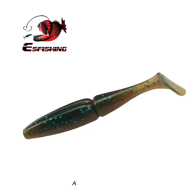 Esfishing мягкие приманки Shad Easy Shiner 50 мм 70 мм 1,2 г 3,8 г Leurre Souple рыболовные снасти Морская рыбалка Jerkbait белый - Цвет: A