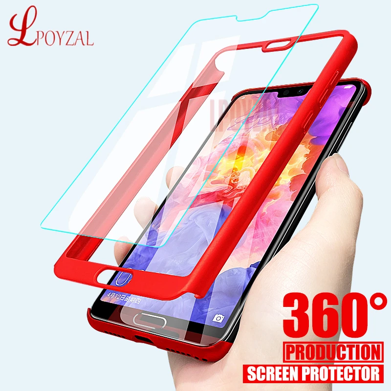 360 полный защитный чехол для Huawei P30 P20 Pro Mate 20 Lite Nova 3 3i 4 P10 P9 Honor 10 9 8X Жесткий ПК со