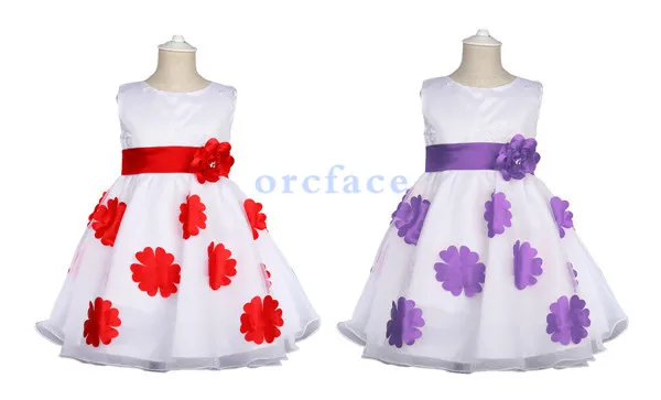 

Children Girls Princess Bridesmaid Party Wedding Christening Dress
