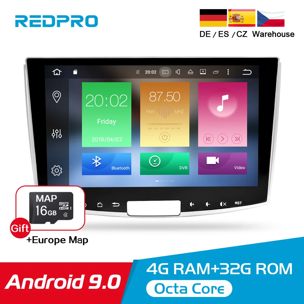 10.1" IPS Android 9.0 Car Stereo Player For VW Passat B6