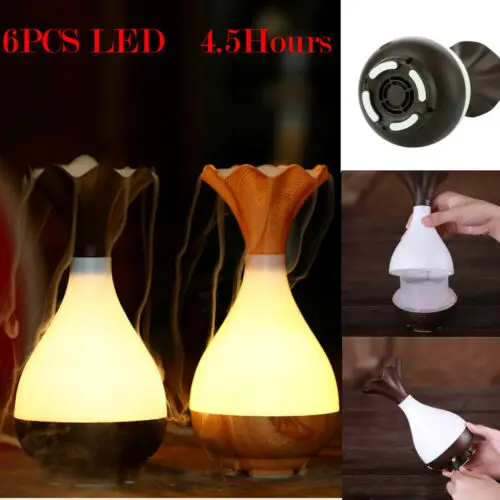 

USB LED LIght Ultrasonic Oil Air Humidifier Purifier Aroma Diffuser Aromatherapy