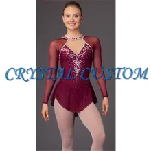 Пользовательские платья для катания на коньках для девочек бренд Vogue соревнования в фигурном катании платье для женщин DR3056