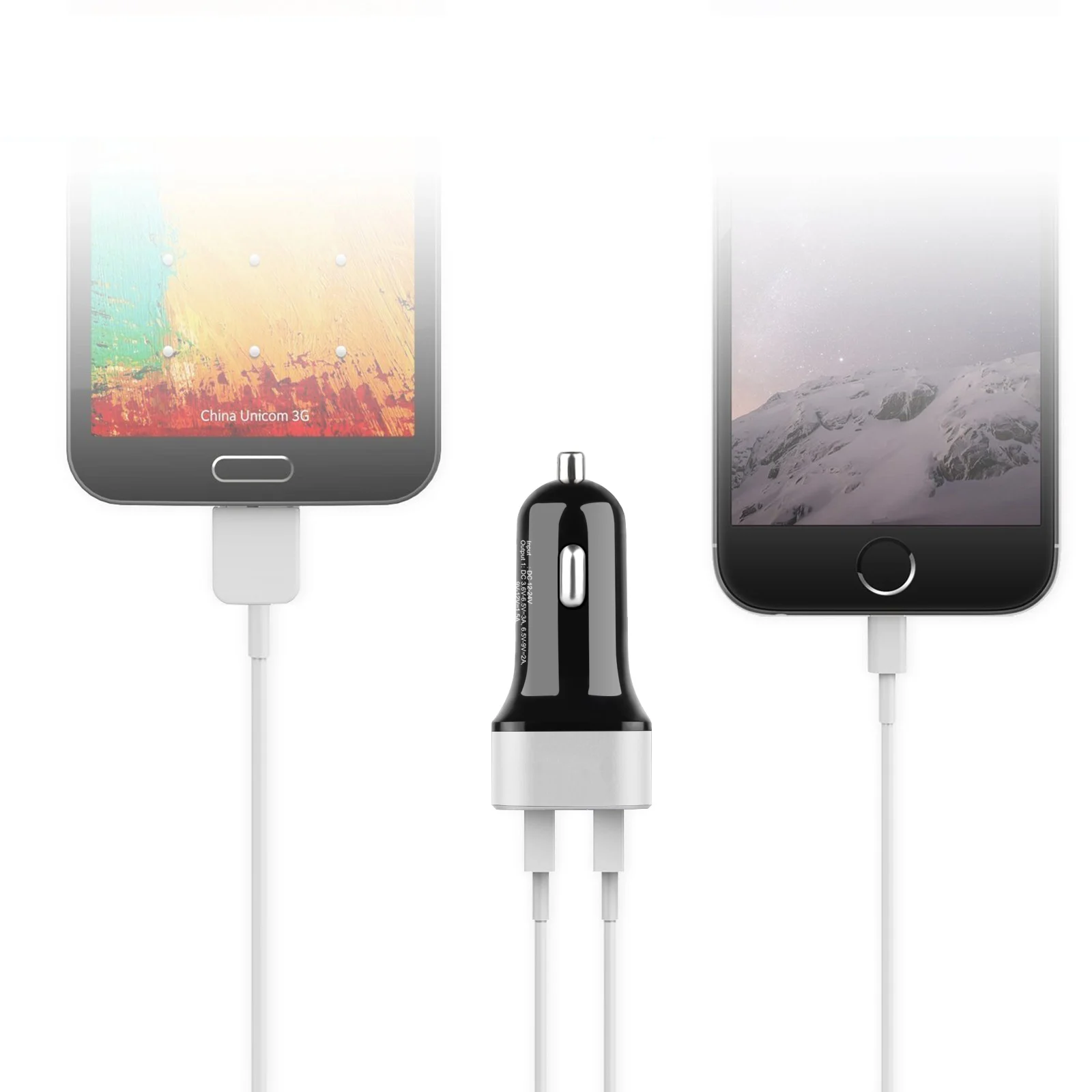 Powstro 2.4A 5 V двойной зарядное устройство USB универсальный телефон автомобильное зарядное устройство для Xiaomi samsung S8 IPhone X 8 Plus планшет быстрая зарядка автомобиля