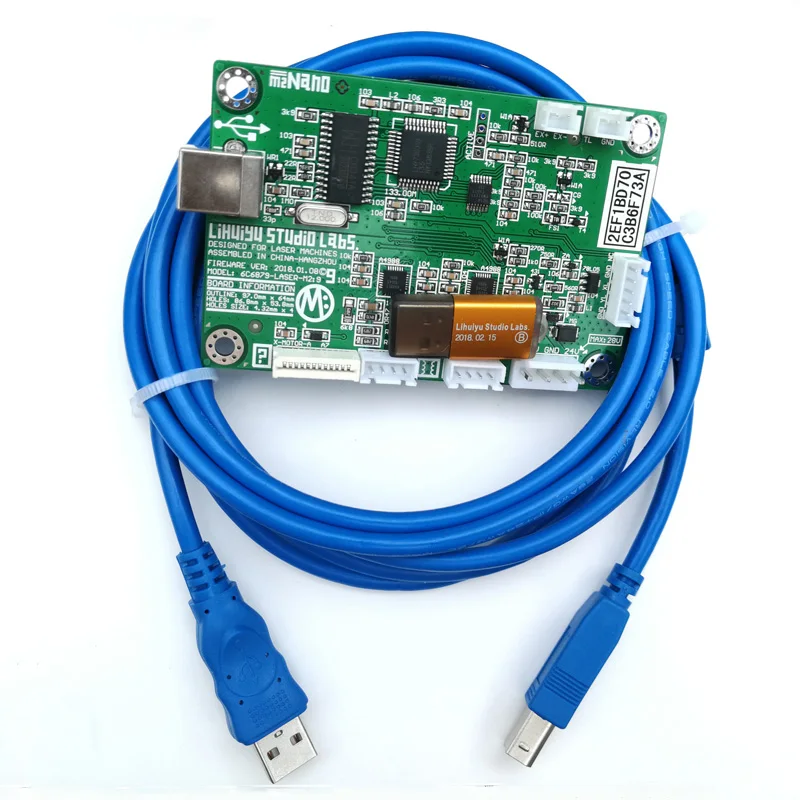LIHUIYU M2 Nano лазерный контроллер Материнская плата + USB ключ B кабель используется для