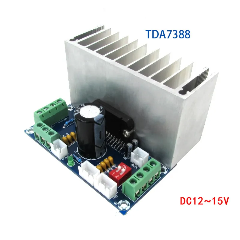 Автомобильная четырехканальная Плата усилителя TDA7388 4X41W автомобильный усилитель