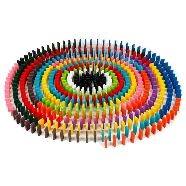 

240Pcs/set 10 Colors Authentic Standard Wooden Children Domino Game Fun Toys Gift